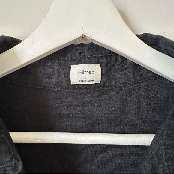 Aritzia Wilfred Eleta Linen Maxi Dress In Dark Night Navy Size S - Picture 6 of 10